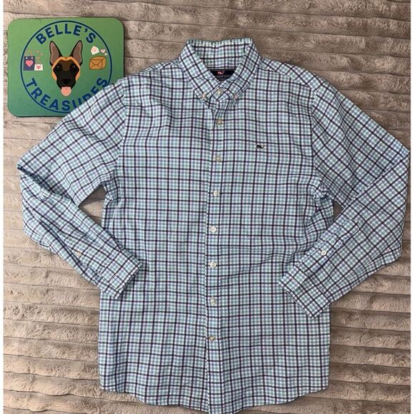 Vineyard Vines Other - Vineyard Vines Large Classic Fit Whale Shirt Small Plaid Flannel Business Casual